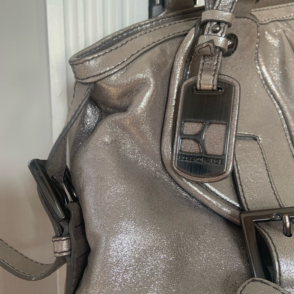 BOSS orange Brand Silver large Tote 👜 bag purse. Travel bag - Picture 4 of 9